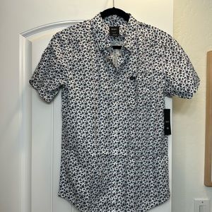RVCA Short Sleeve Button Down NWT